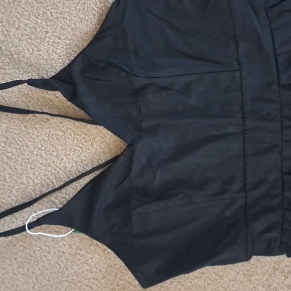 XLARGE    HALARA BACKLESS SIDE INVISIBLE ZIPPER WIDE LEG JUMPSUIT - Picture 5 of 9